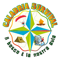 Logo Calabria Survival, il bosco è la nostra aula - Rappresenta la rosa dei venti - Scuola di Sopravvivenza in Calabria